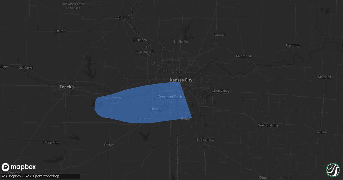 Hail map in Mission, KS on October 30, 2024