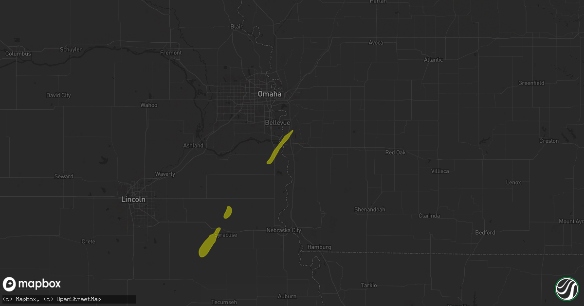 Hail map in Pacific Junction, IA on October 30, 2024