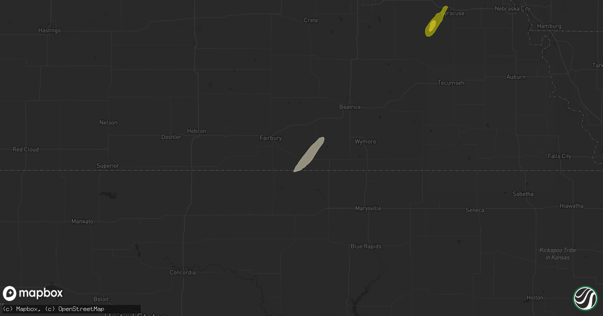 Hail map in Steele City, NE on October 30, 2024