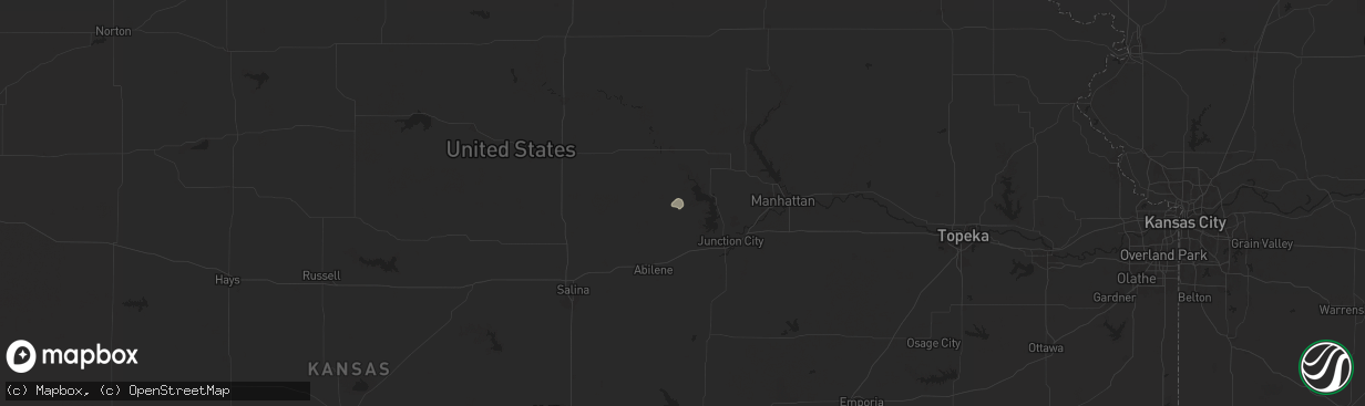 Hail map in Wakefield, KS on October 30, 2024