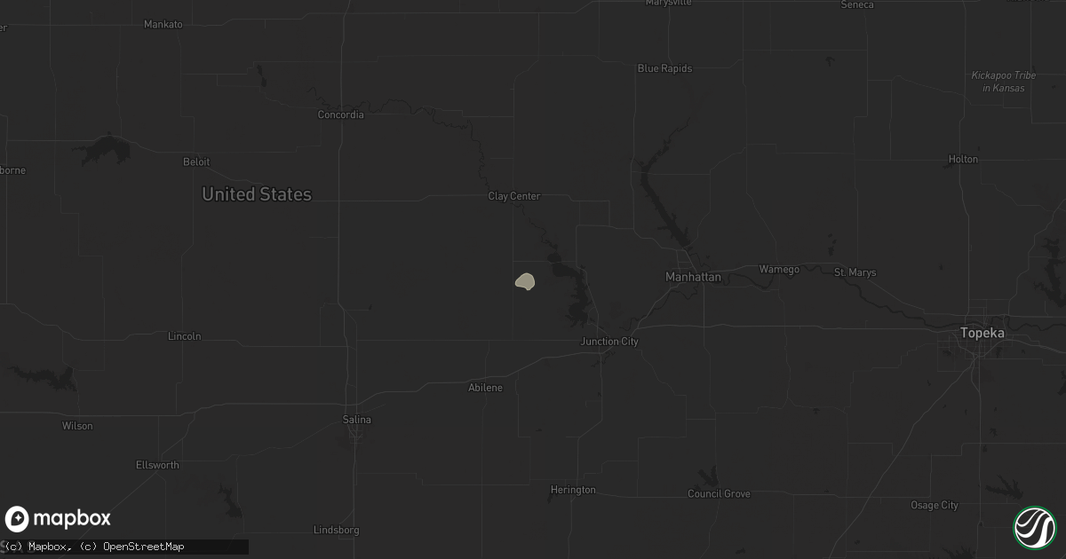 Hail map in Wakefield, KS on October 30, 2024