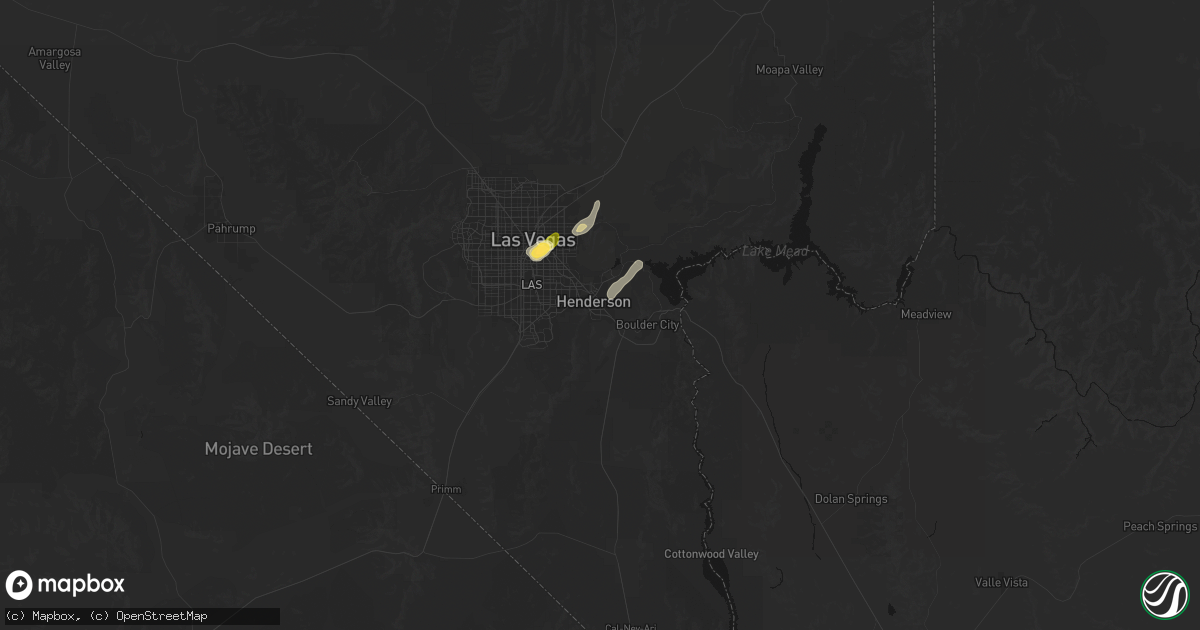 Hail map in Henderson, NV on October 30, 2026