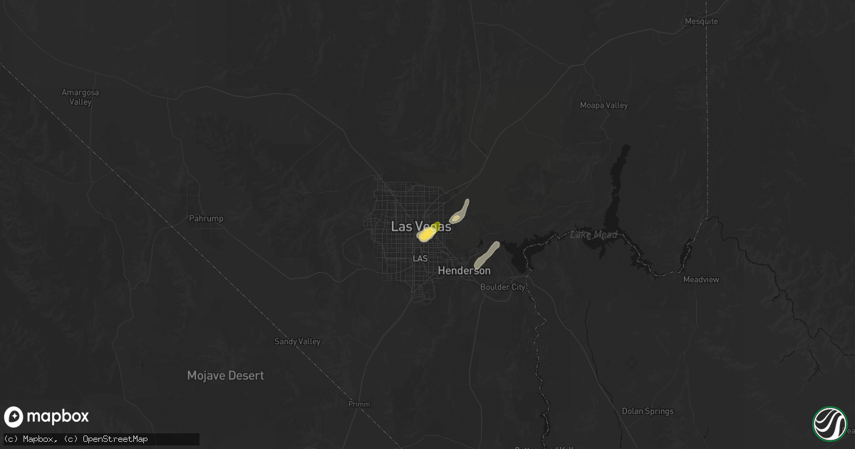 Hail map in Las Vegas, NV on October 30, 2026