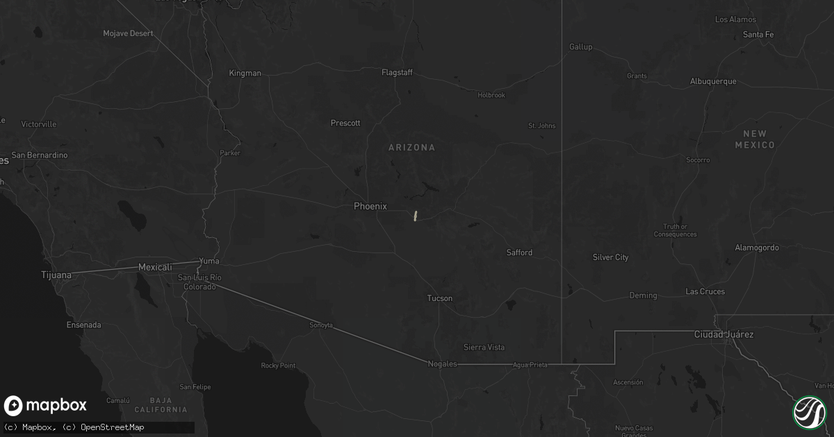 Hail map on October 30, 2026