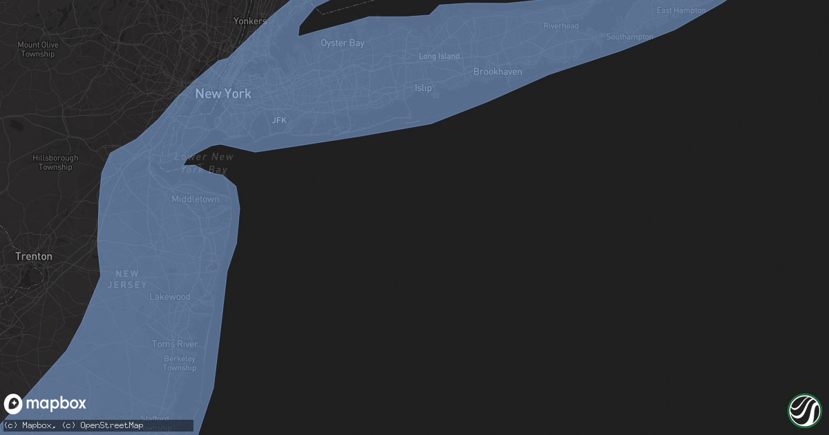 Hail map in Brooklyn, NY on October 31, 2012