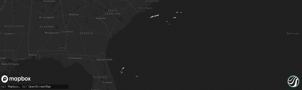 Hail map on October 31, 2014