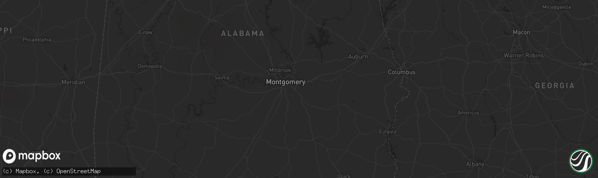 Hail map in New Bern, NC on October 31, 2015