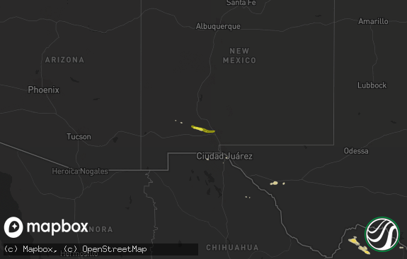 Hail map preview on 10-31-2018