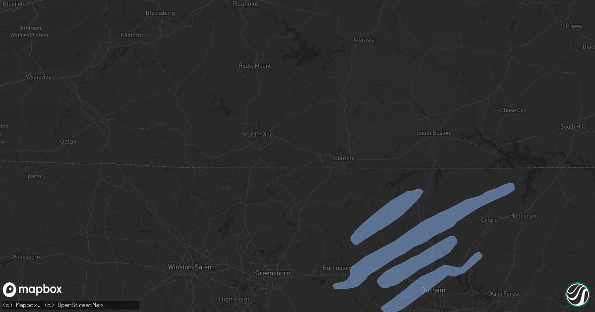 Hail map in Oak Ridge, TN on October 31, 2019