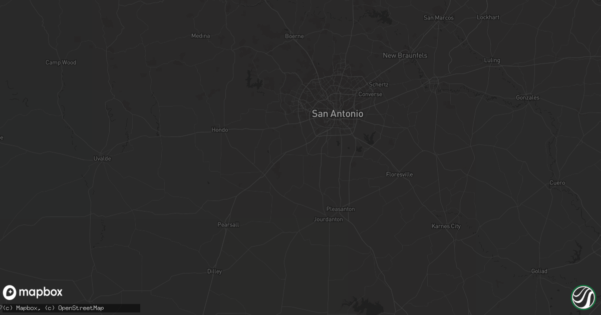 Hail map in Matagorda, TX on October 31, 2022