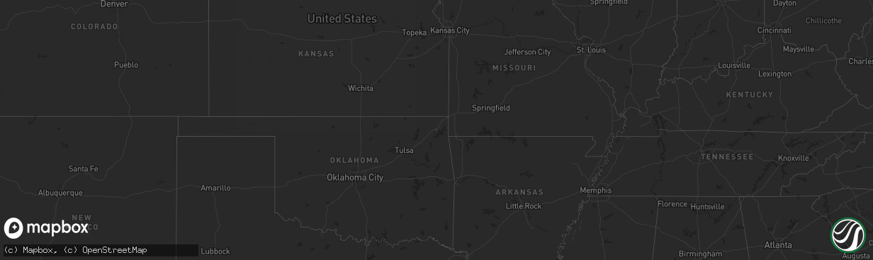 Hail map on October 31, 2024