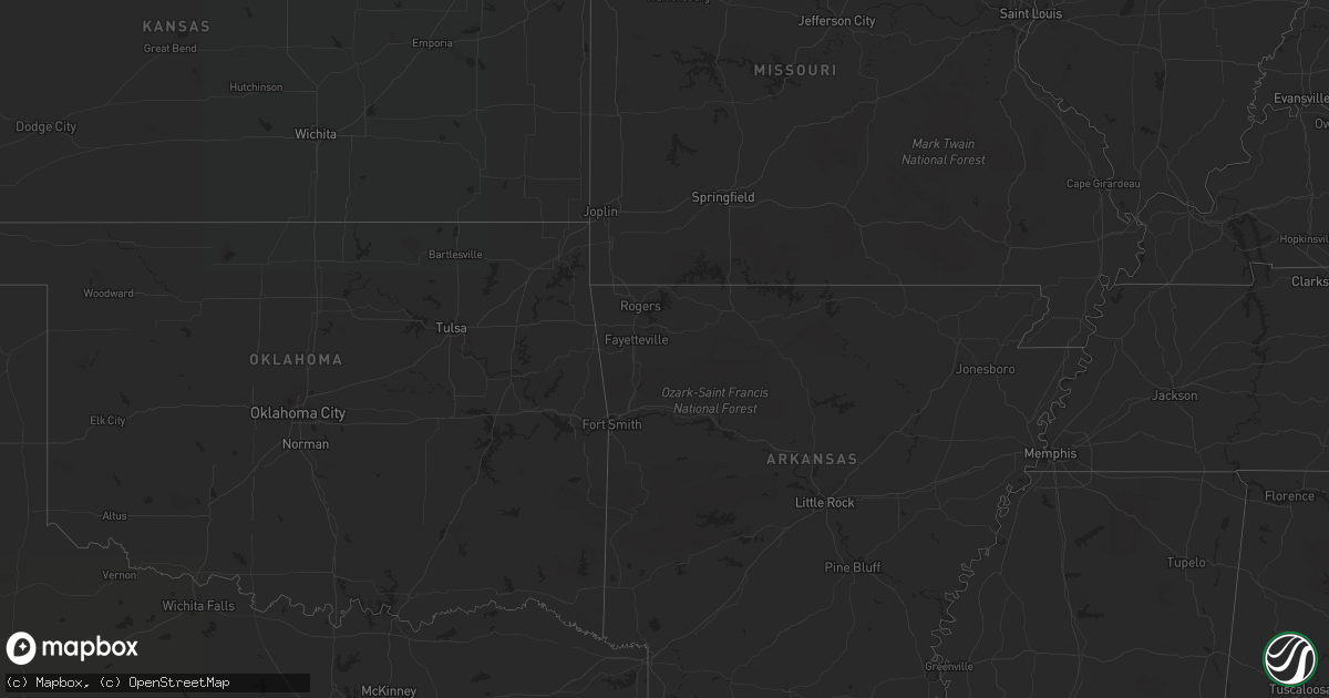 Hail map in Illinois on November 1, 2016