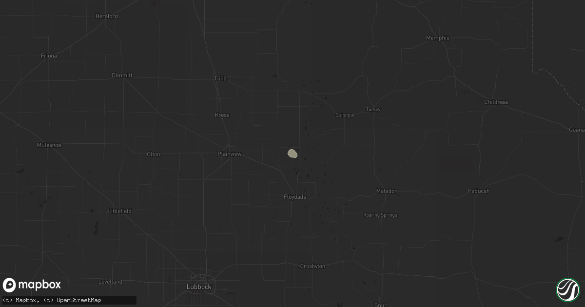 Hail map in Lockney, TX on November 1, 2018