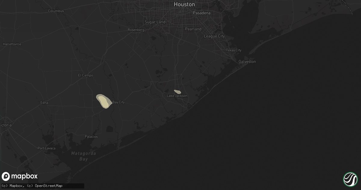 Hail map in Clute, TX on November 1, 2025