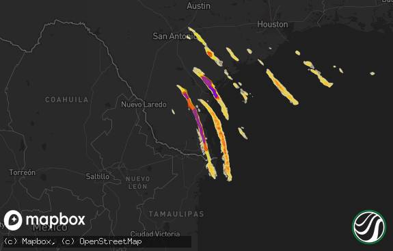 Hail map preview on 11-01-2025
