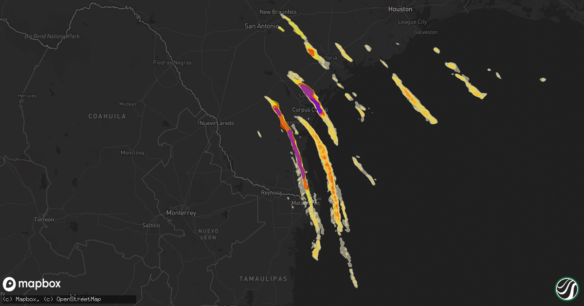Hail map on November 1, 2025