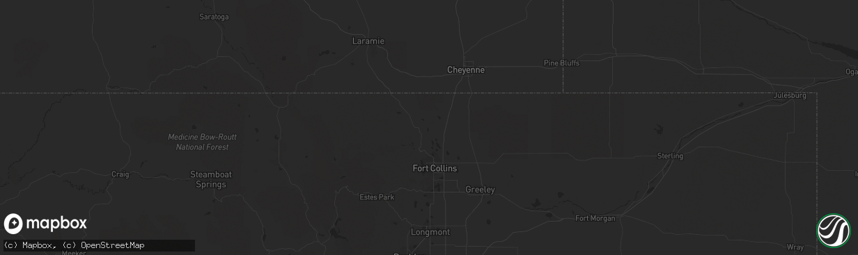 Hail map in Chico, CA on November 2, 2015