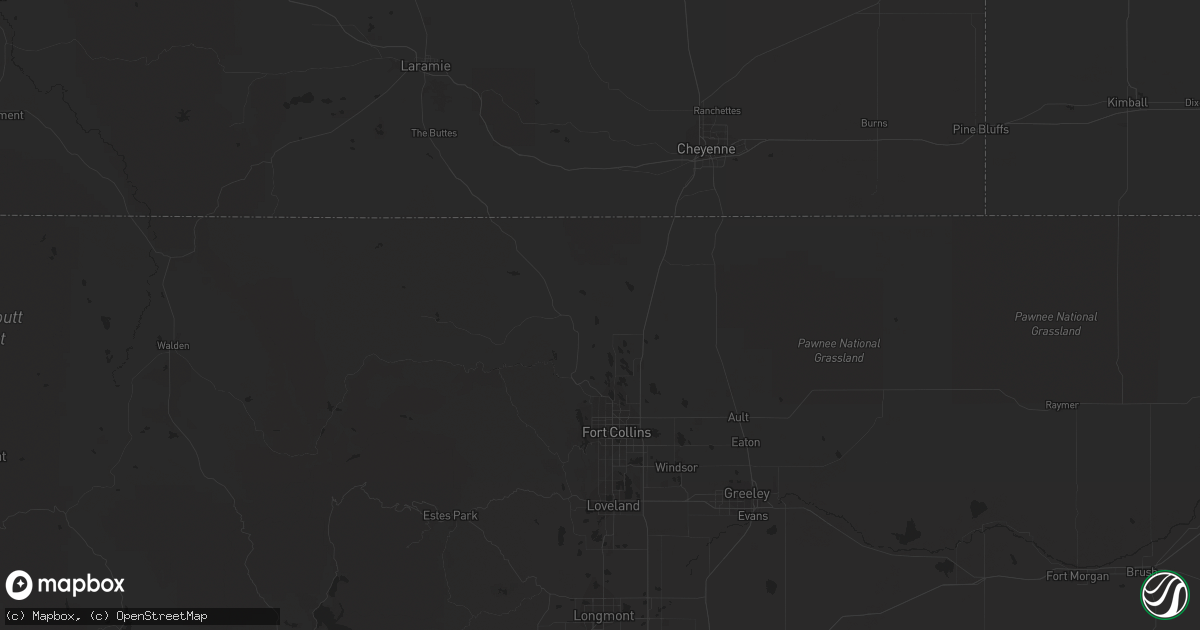 Hail map in Chico, CA on November 2, 2015