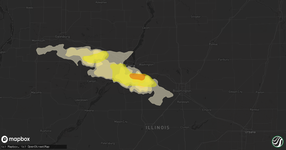 Hail map in Morton, IL on November 2, 2016