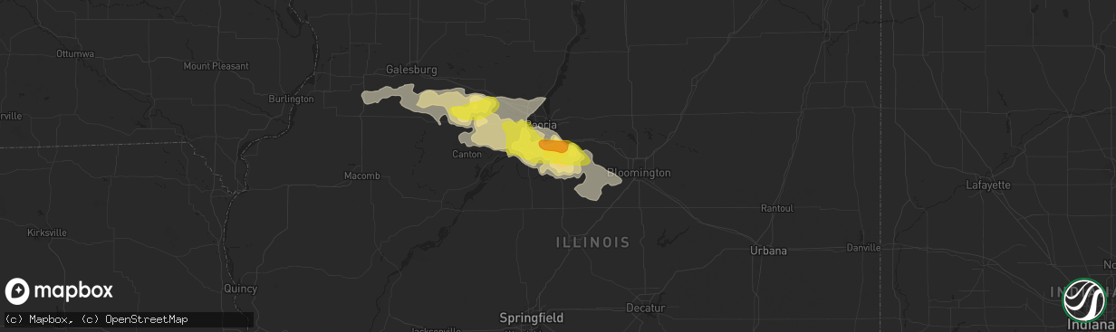 Hail map in Tremont, IL on November 2, 2016