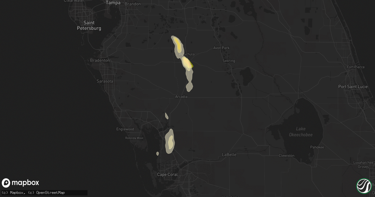 Hail map in Arcadia, FL on November 2, 2022