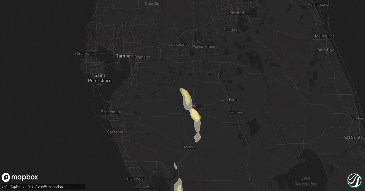 Hail map in Bowling Green, FL on November 2, 2022