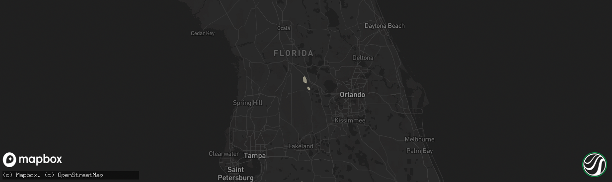 Hail map in Groveland, FL on November 2, 2022
