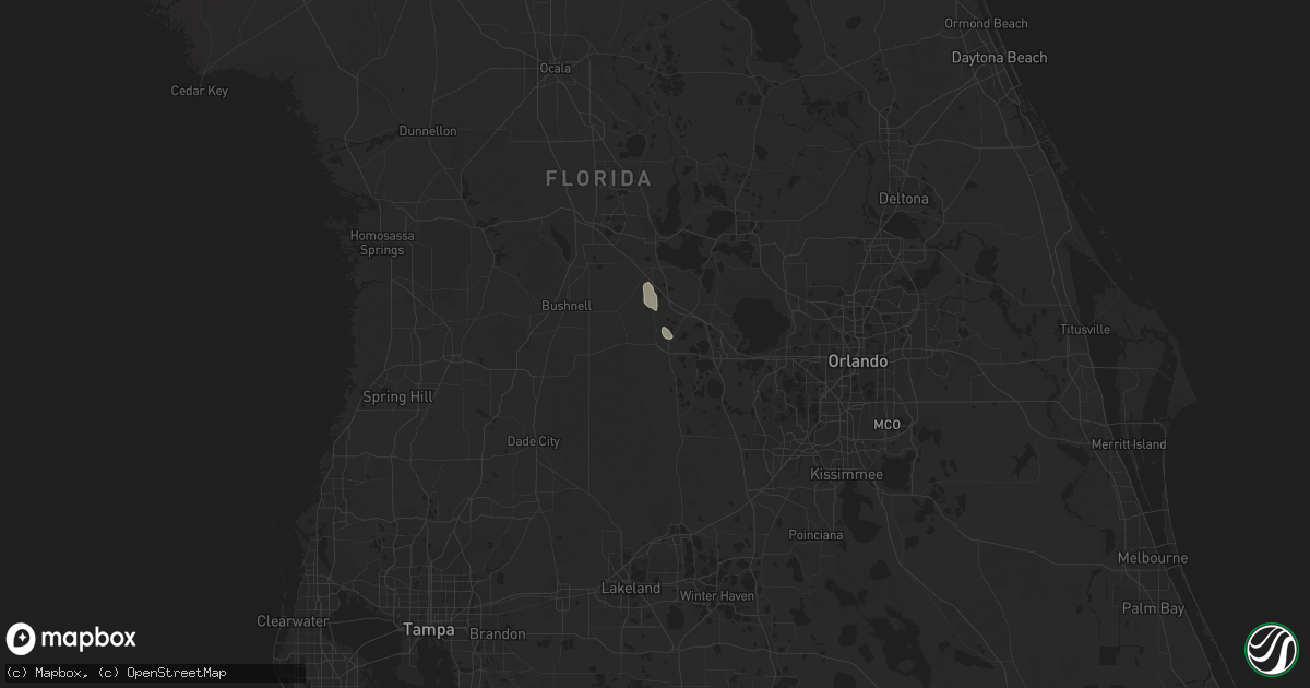 Hail map in Groveland, FL on November 2, 2022