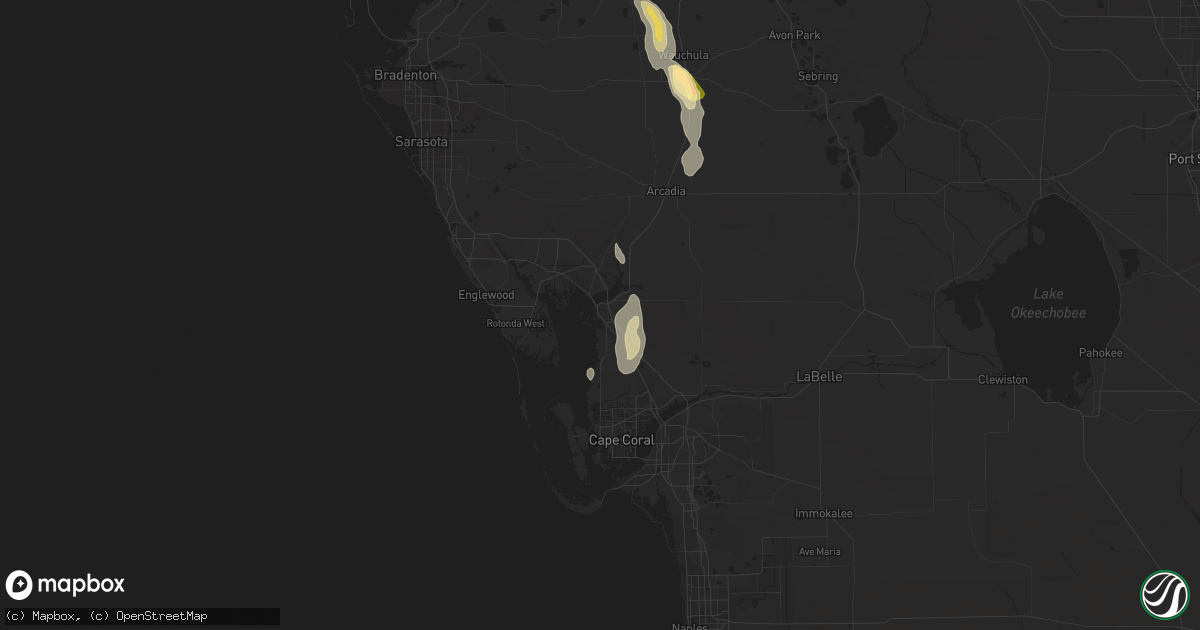 Hail map in Punta Gorda, FL on November 2, 2022