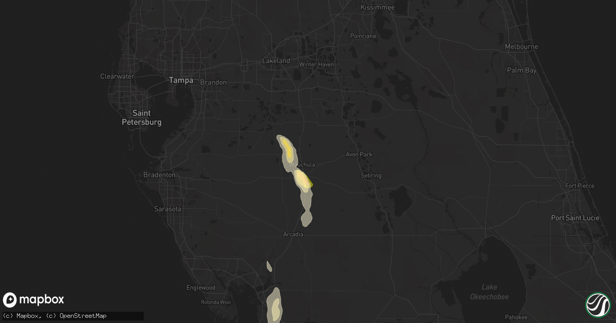Hail map in Wauchula, FL on November 2, 2022