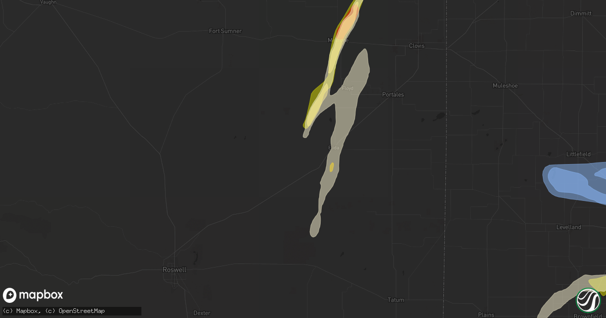Hail map in Elida, NM on November 2, 2024