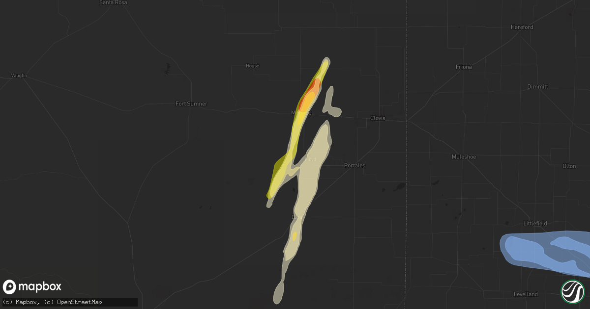 Hail map in Floyd, NM on November 2, 2024