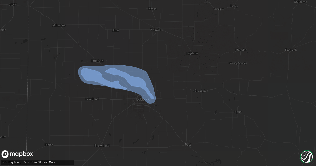 Hail map in Idalou, TX on November 2, 2024