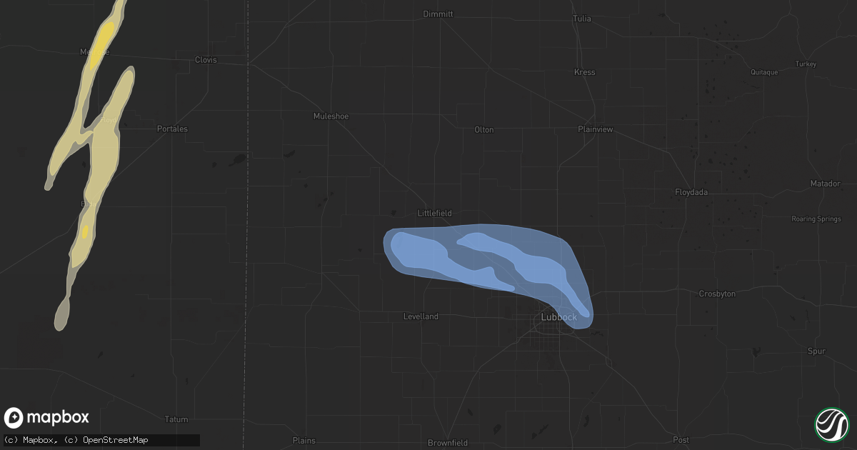 Hail map in Littlefield, TX on November 2, 2024