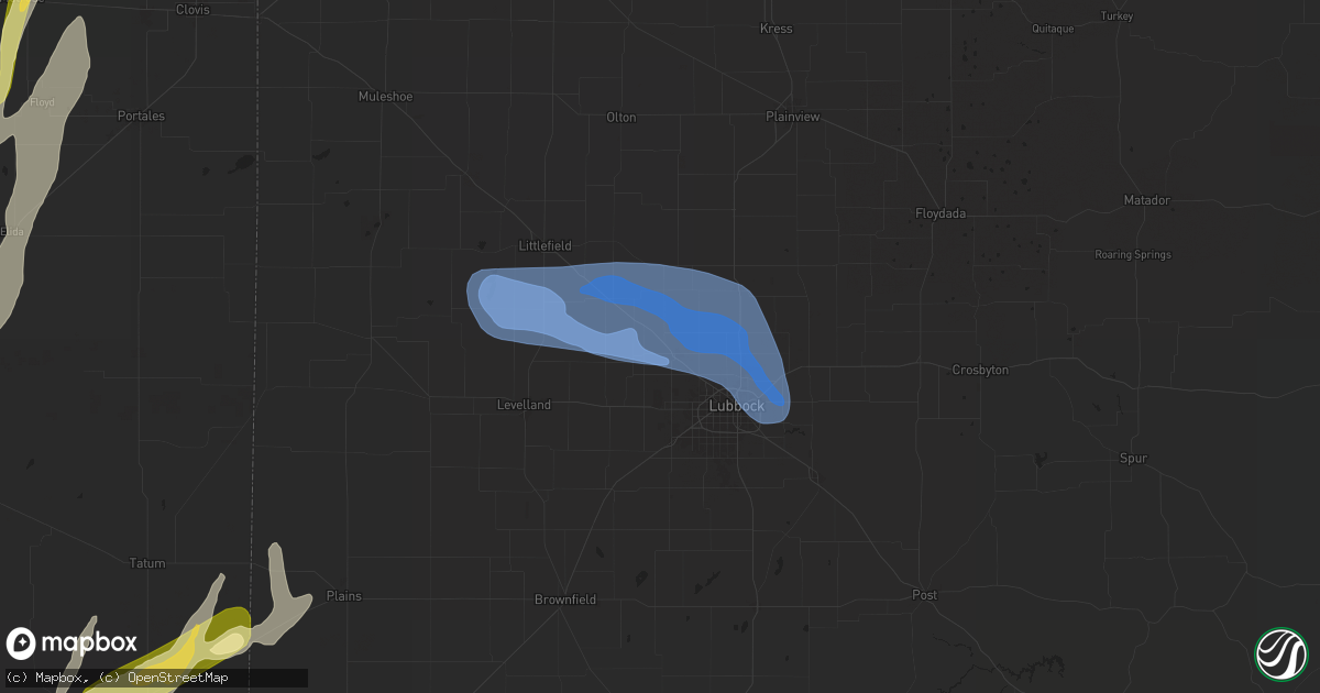 Hail map in Shallowater, TX on November 2, 2024