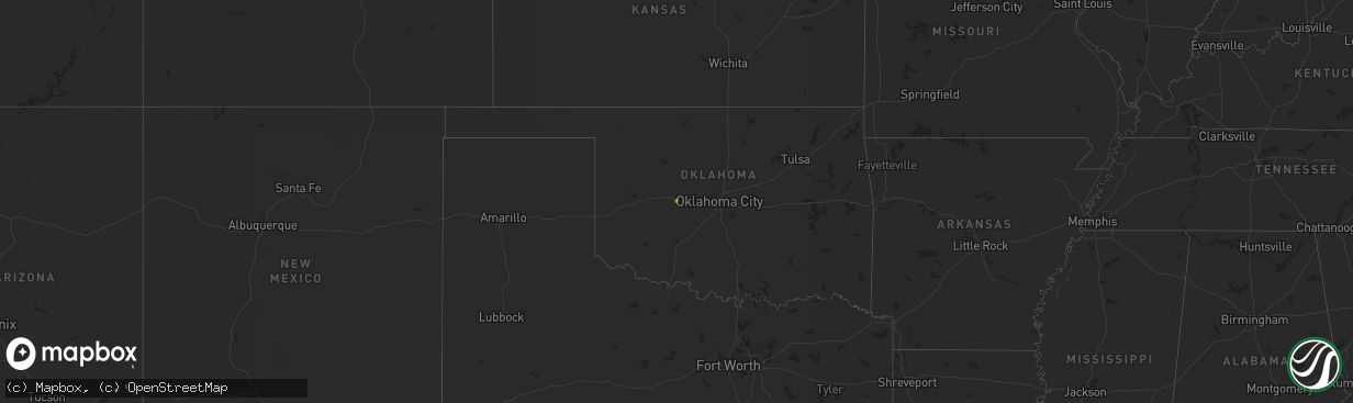 Hail map on November 3, 2016