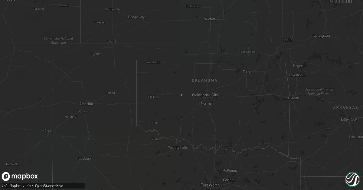 Hail map on November 3, 2016