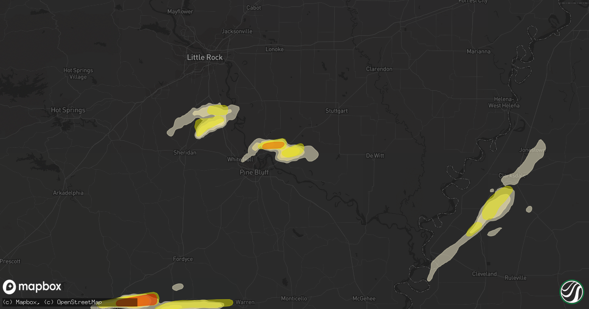 Hail map in Altheimer, AR on November 3, 2017
