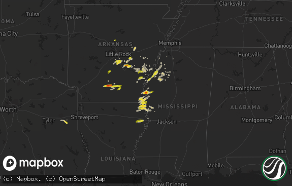 Hail map preview on 11-03-2017