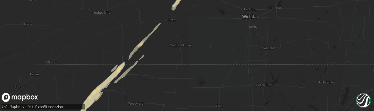 Hail map in Humboldt, NE on November 3, 2022