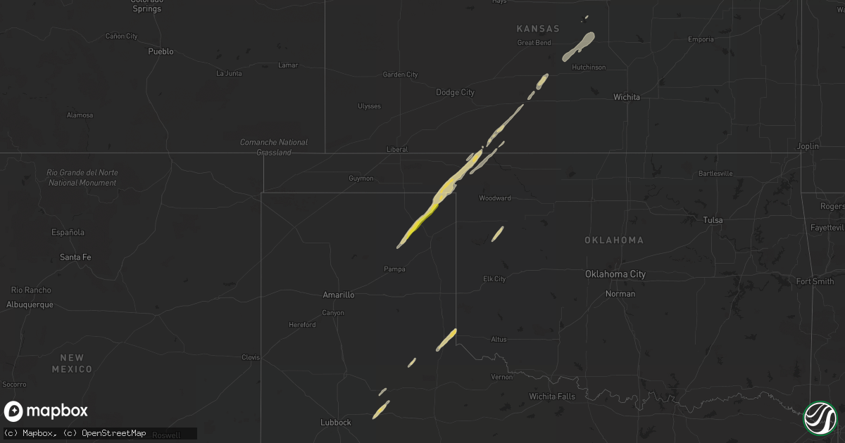 Hail map on November 3, 2022