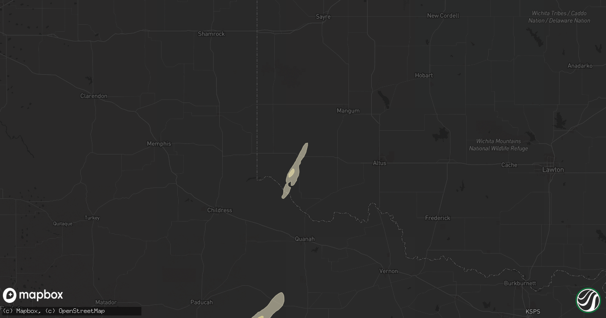 Hail map in Gould, OK on November 3, 2024