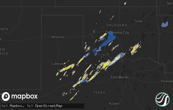 Hail map preview on 11-03-2024