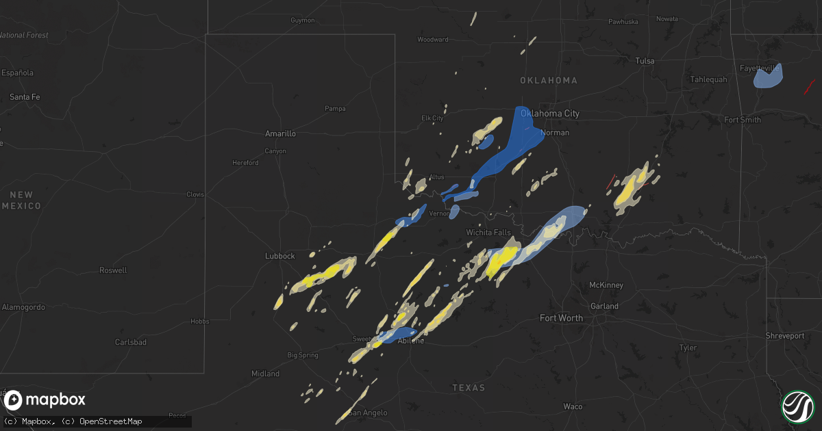 Hail map on November 3, 2024