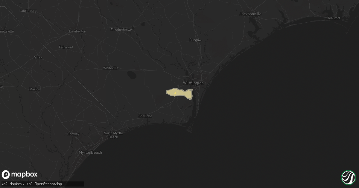 Hail map in Leland, NC on November 4, 2011