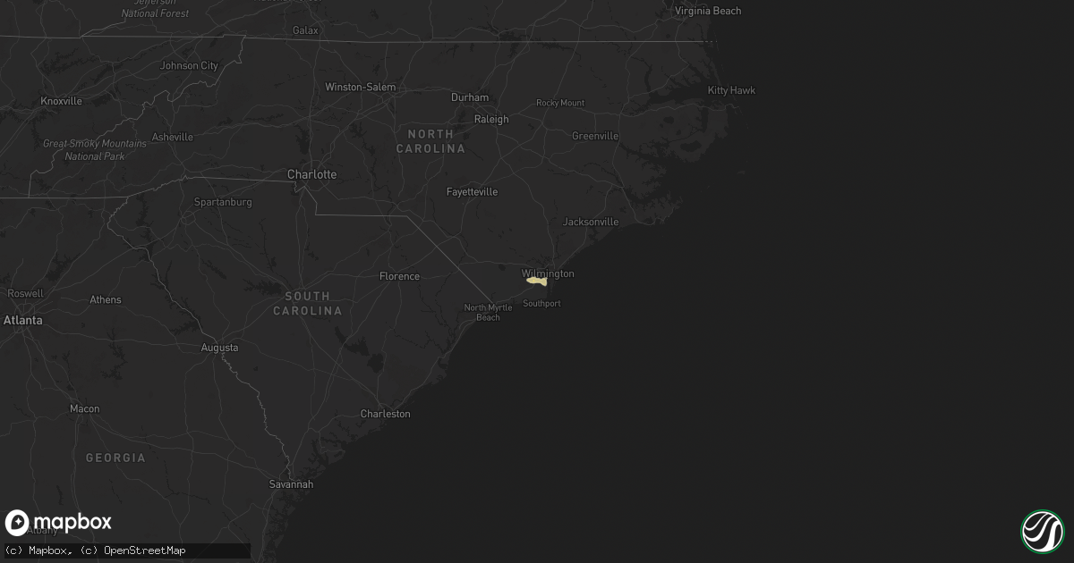 Hail map in North Carolina on November 4, 2011