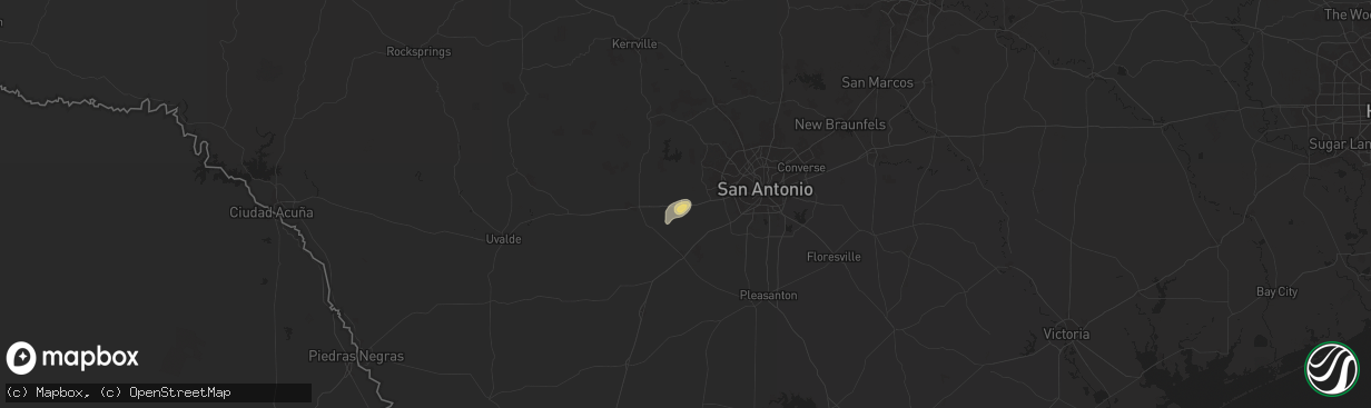 Hail map in Castroville, TX on November 4, 2024