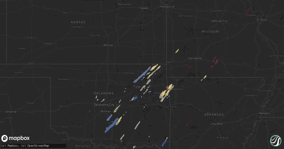Hail map on November 4, 2024