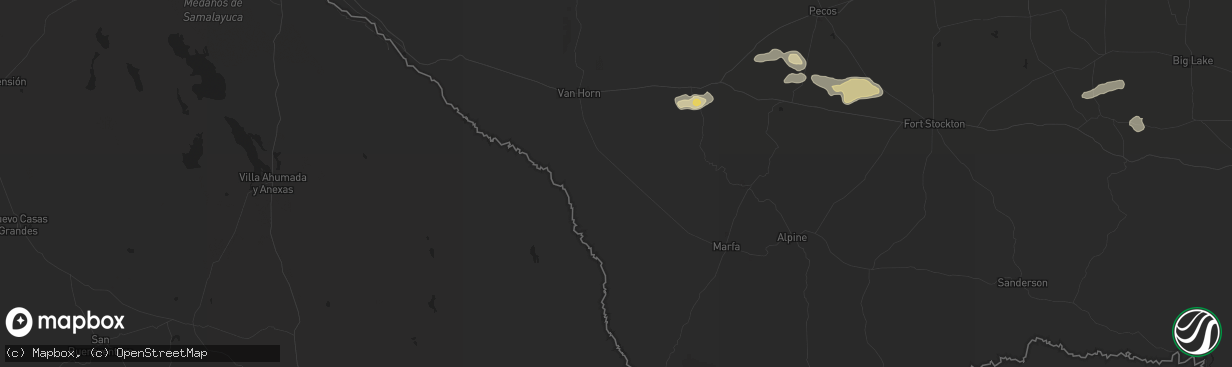 Hail map in Valentine, TX on November 5, 2016