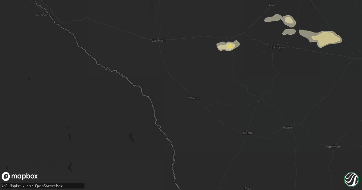 Hail map in Valentine, TX on November 5, 2016